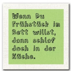 Kühlschrankmagnet Frühstück im Bett 