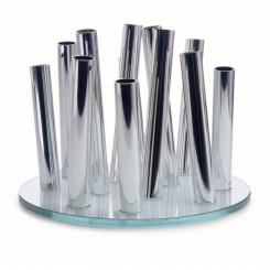 Philippi Vase Bouquet Glas/Aluminium poliert 123063 