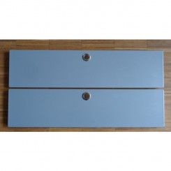 Viasit Doppelblende System4 silbergrau 75x37cm 15099 