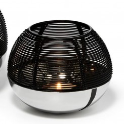 Philippi Teelichthalter Luna S silber/schwarz 190004 