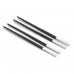 Philippi Essstäbchen Mug 2 Paar schwarz/silber 193299 