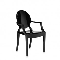 Kartell Kinderstuhl Lou Lou Ghost schwarz glänzend 2852E6 