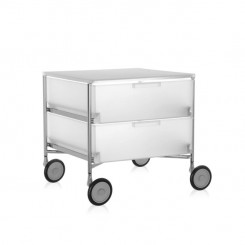 Kartell Mobil Container 2 Schübe mit Rollen eisfarben 2004L1 