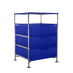 Kartell Mobil Container 3+1 kobaltblau 2021L2 