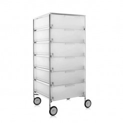 Kartell Mobil Container 6 Schübe mit Rollen eisfarben 2040L1 
