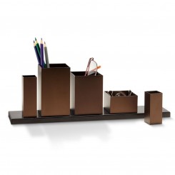 Philippi Schreibtisch-Organizer Theo Aluminum braun/schwarz 212001 