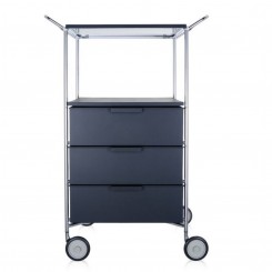 Kartell Mobil Container 3+1 mit Griffe 2330 -L5 undurchsichtig, schiefergrau