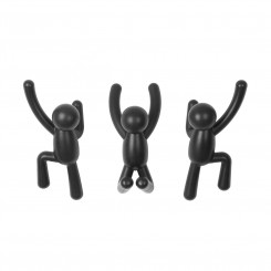 Umbra Garderobenhaken Buddy 3er Set schwarz 318165040 