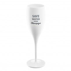 Koziol Sektglas Cheers No.1 SAVE WATER DRINK CHAMPAGNE 100ml weiß 3436525 