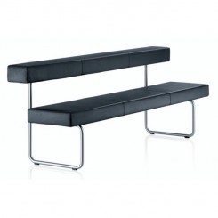 Girsberger Sitzbank mit Rückenlehne Permesso 418 konfigurierbar 