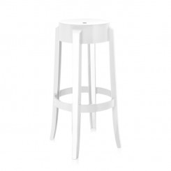 Kartell Barhocker Charles Ghost weiß glänzend 4899E5 