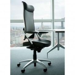 Wiesner Hager Drehstuhl Point gepolstert, hoher Rücken, Nackenstütze 5425_102 konfigurierbar 