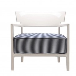 Kartell Sessel Cara Outdoor elfenbein/blau 58441L 