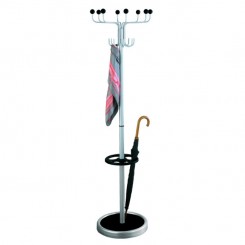 Kerkmann Garderobenständer Rondo alusilber/schwarz 6082 