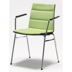 Wiesner Hager Stapelstuhl update mit AL Buche, gepolstert 6351_202, konfigurierbar 