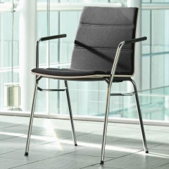 Wiesner Hager Stapelstuhl update mit AL, Schichtstoff gepolstert 6353_202 konfigurierbar 