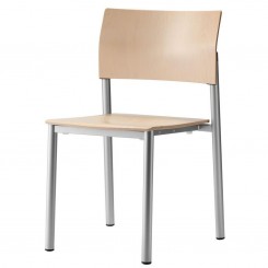 Wiesner Hager Stapelstuhl aluform_3 Holz 6430_100 konfigurierbar 