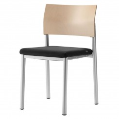 Wiesner Hager Stapelstuhl aluform_3 6430-111 Sitz Komfortpolster konfigurierbar 