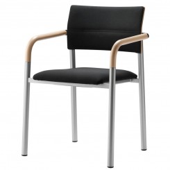 Wiesner Hager Stapelstuhl aluform_3 6431-102 Buche-AL/gepolstert konfigurierbar 