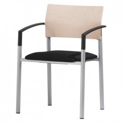 Wiesner Hager Stapelstuhl aluform_3 6432_111 Kunststoff-AL/Sitz Komfortpolster konfigurierbar 