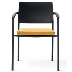 Wiesner Hager Stapelstuhl Sign_2 mit Holz-AL 6831-101 Buche/Sitzpolster konfigurierbar 