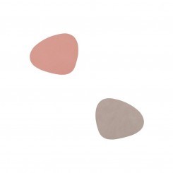 Lind DNA Glasuntersetzer Curve wendbar hellgrau/rosa 9882 