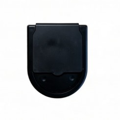 Assmann Kabeldurchlassbuchse halbrund Schwarz AAB/LSW 