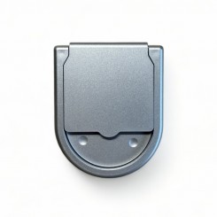 Assmann Kabeldurchlassbuchse halbrund Weißaluminium AAB/LWA 