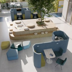 Assmann Syneo Soft, Lounge Seat Element, akustisch wirksam, konfigurierbar 