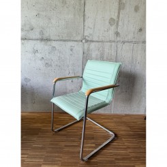 Freischwinger Leder mint Ausstellungsstück 