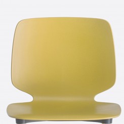 Pedrali Babila Stuhl 2750 mit gelber Sitzschale Esche gebeizt, 1 Stück