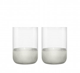 Blomus Windlicht CALMA Light Gray 2 Stück XS 66254 