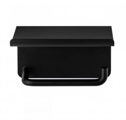 Blomus WC Rollenhalter MODO mit Ablage schwarz 66456 