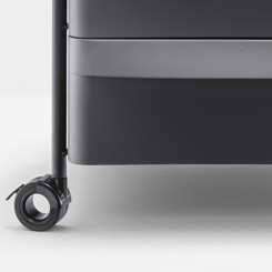 Pedrali Boxie 2C Rollcontainer grau/schwarz