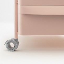 Pedrali BOXIE Rollcontainer-System rosa