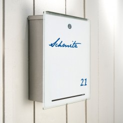 Briefkasten Letterman III weiss 559a ohne Schrift 