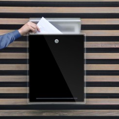 Briefkasten Letterman III schwarz 559b ohne Schrift 