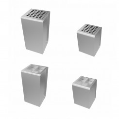 Caimi Prisma Standaschenbecher, rostfreier Stahl 