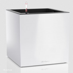 Lechuza Pflanzgefäß Canto Premium 40 low weiß hochglanz 13750 