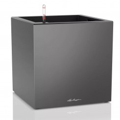 Lechuza Pflanzgefäß Canto Premium 40 low anthrazit metallic 13753 