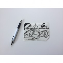 Aufkleber A6 schwarz 