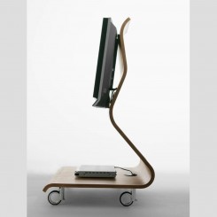 Horm TV-Wagen Cobra auf Rollen EB900X - Nussbaum