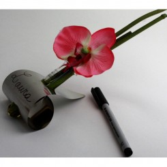 Vase Carolle silber CO00R 