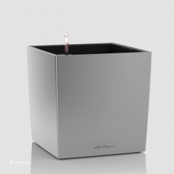 Lechuza Pflanztrog Cube 50 silber metallic 16568 