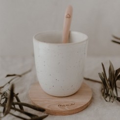 Eulenschnitt Untersetzer aus Eiche Mama hz-161-ve 