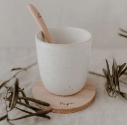 Eulenschnitt Untersetzer aus Eiche Papa hz-163-ve 