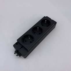 EVOline Express 3-fach Steckdosenleiste Typ 910 schwarz 