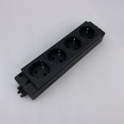 EVOline Express 4-fach Steckdosenleiste Typ 910 schwarz 