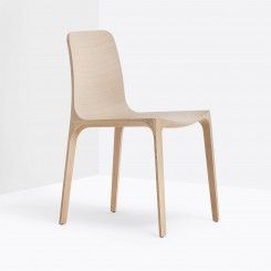 Pedrali Frida 752.1 Echtholz-Stuhl Eiche gebleicht 