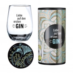 Ginglas rund Ginglas rund „Liebe auf den ersten GIN“ 62518 